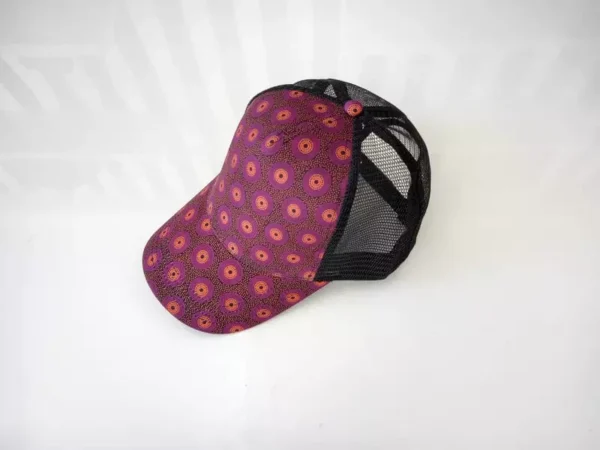 CASQUETTE FILET MANDELA VIOLET - Nanawax